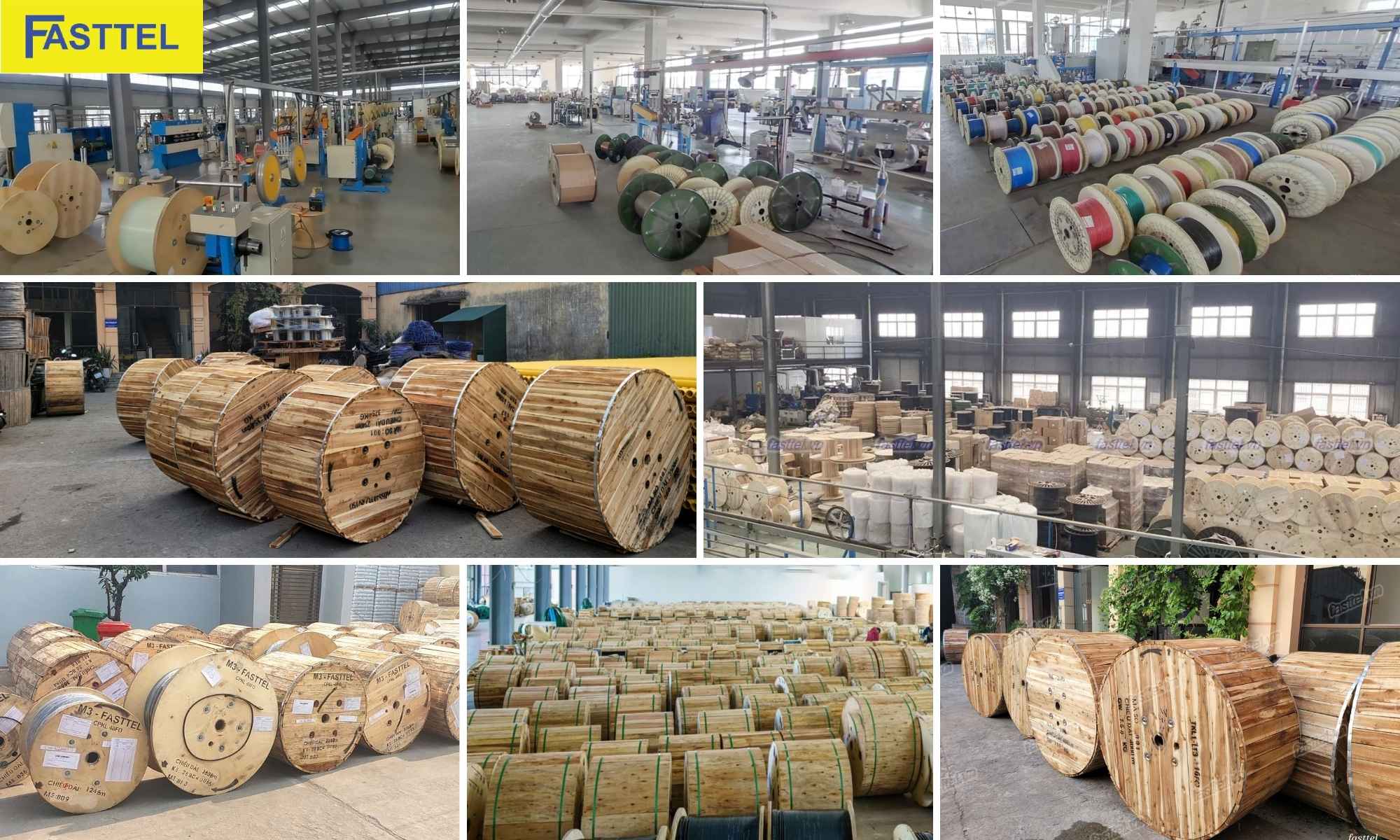 Xưởng sản xuất cáp quang luồn cống Fasttel