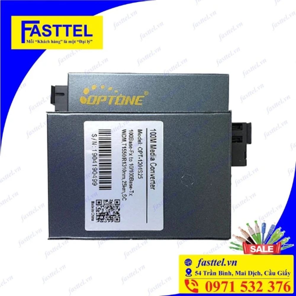 Bộ chuyển đổi quang điện loại 1 sợi OPT 1201S25