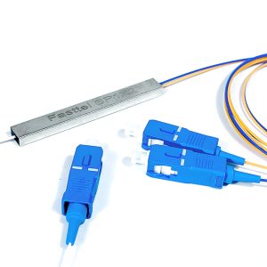 bộ chia quang splitter 1x2 optical splitter plc 1x2 sc upc