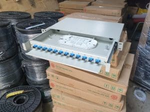 ODF indoor lắp rack khay trượt 12FO