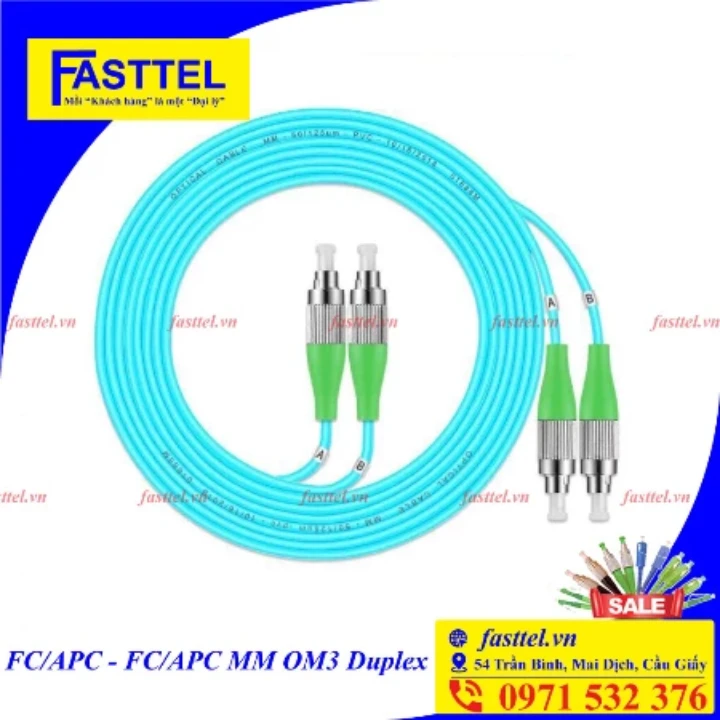 Dây nhảy quang FC/APC - FC/APC Multimode OM3