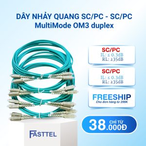 Dây nhảy quang SC/PC - SC/PC Multimode OM3